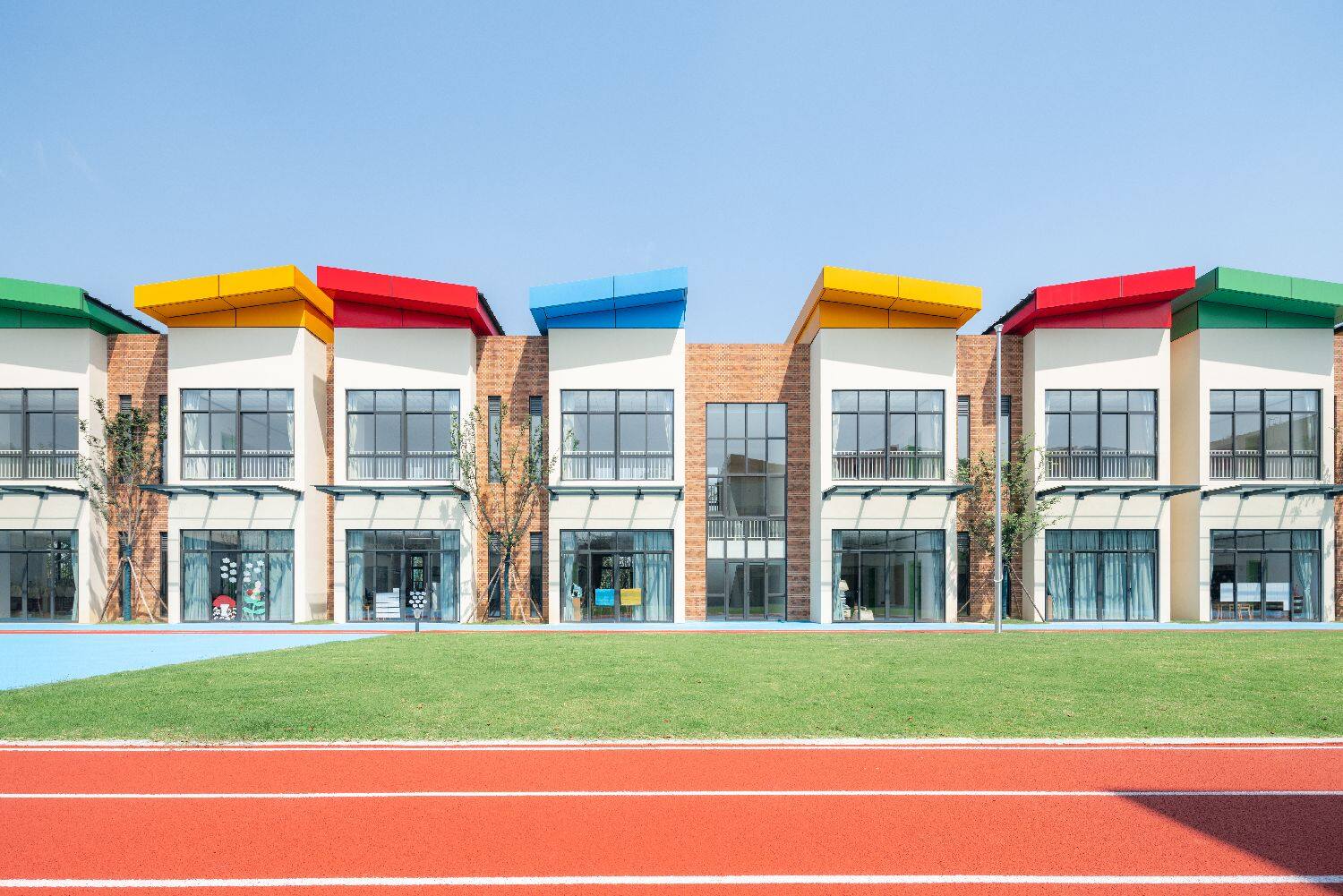 Building of a private school in China