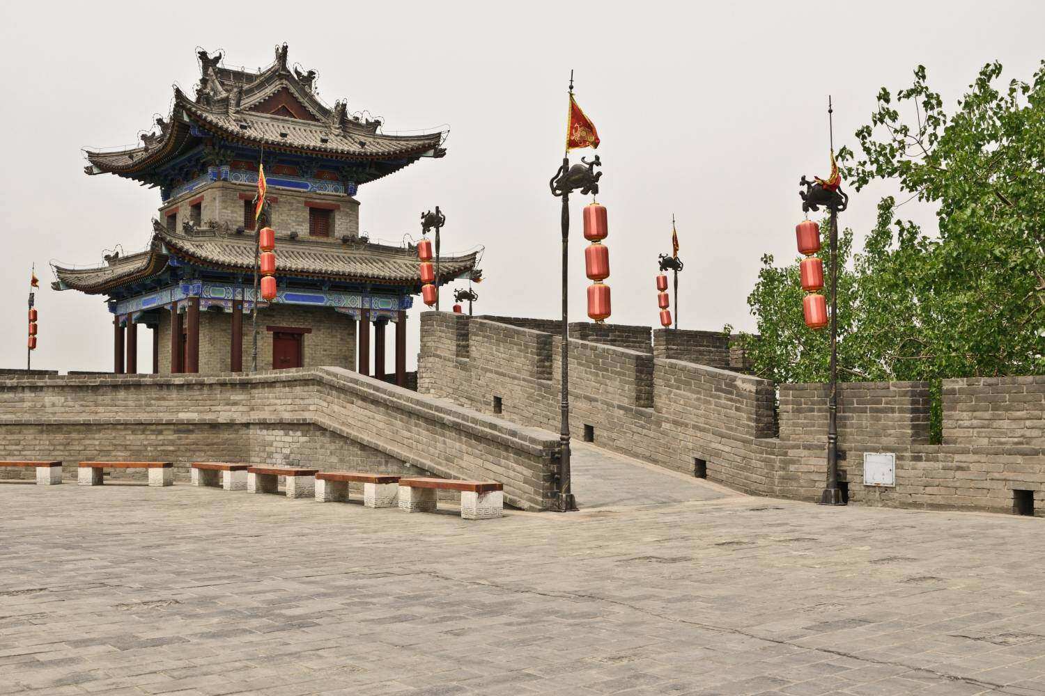 The city wall in Xi'an, China